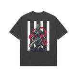 Black Kayzen Dark Wraith Evil Warrior Oversized
Heavyweight T-Shirt - gothic armoured dark warrior red
flowing cape glowing eyes graphic back print on dark
contrast base | Buy premium oversized graphic tee
India

