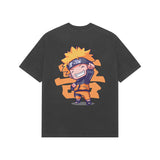 Black Kayzen Naruto Chibi Energetic Pose Oversized
Heavyweight T-Shirt - orange chibi Naruto happy
energetic pose fist pump anime graphic back print on
dark contrast base | Buy premium oversized graphic tee
India
