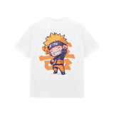 White Kayzen Naruto Chibi Energetic Pose Oversized
Heavyweight T-Shirt - orange chibi Naruto happy
energetic pose fist pump anime graphic back print on
clean white base | Buy premium oversized graphic tee
India
