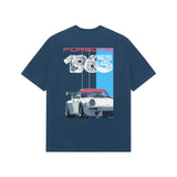 Navy Blue Kayzen Porsche 1963 Racing Oversized
Heavyweight T-Shirt - blue split panel race car
distressed 1963 number graphic back print on deep
navy bold base | Buy premium oversized graphic tee
India