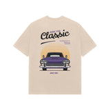 Beige Kayzen Trivium Classic Car Since 1983
Oversized Heavyweight T-Shirt - retro purple muscle
car sunset since 1983 vintage graphic back print on
warm sand tone base | Buy premium oversized graphic
tee India