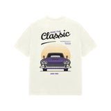 Ivory Kayzen Trivium Classic Car Since 1983
Oversized Heavyweight T-Shirt - retro purple muscle
car sunset since 1983 vintage graphic back print on soft
off-white base | Buy premium oversized graphic tee
India
