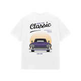 White Kayzen Trivium Classic Car Since 1983
Oversized Heavyweight T-Shirt - retro purple muscle
car sunset since 1983 vintage graphic back print on
clean white base | Buy premium oversized graphic tee
India